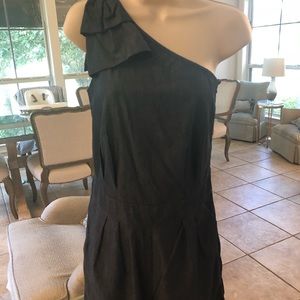 One shoulder romper